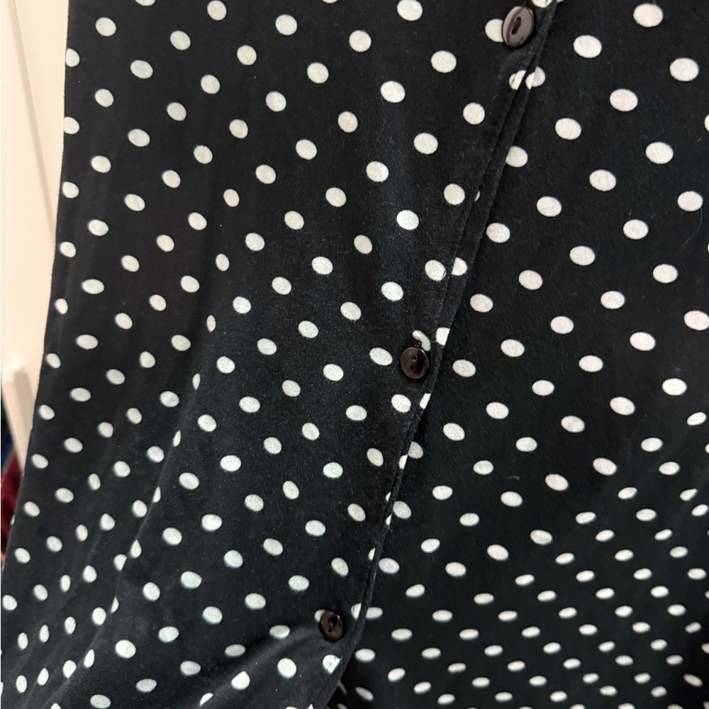 Fashion Nova Black and White Pajama Sleep Shirt/ Dress - Picture 7 of 8